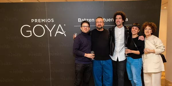 Nominados/as del cine vasco a los Premios Goya, en Sevilla.
