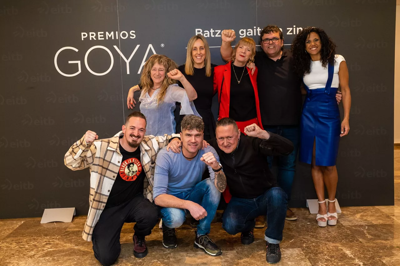 Nominados/as del cine vasco a los Premios Goya, en Sevilla.