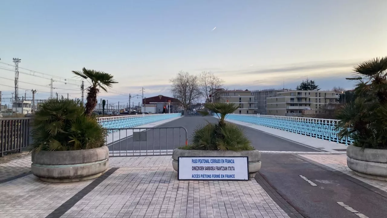 El puente Avenida de Hendaia (Lapurdi). Imagen: EITB