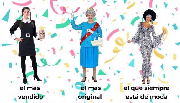 Disfraces de carnavales más vendidos, más originales, y los que no falla. Infografía: EITB Media