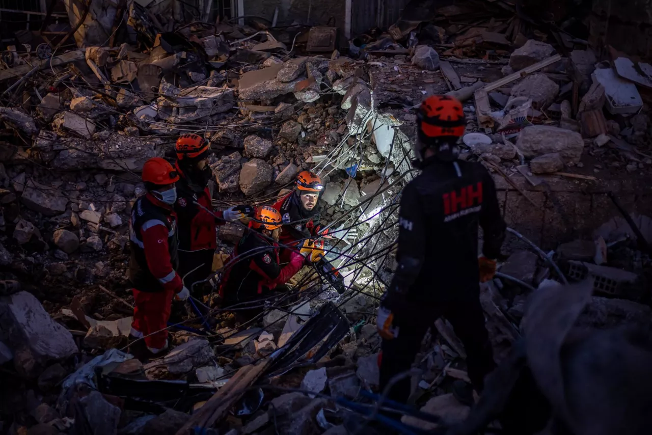 Operaciones de rescate en la ciudad turca de Antakya. Foto: EFE