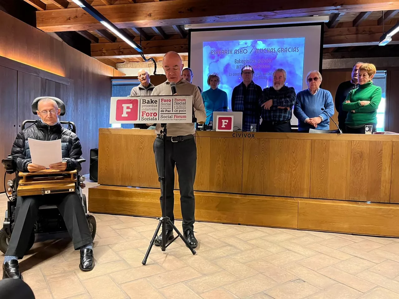 Foro Sozialak Iruñean egindako ekitaldia. Argazkia: Foro Sozial Iraunkorra