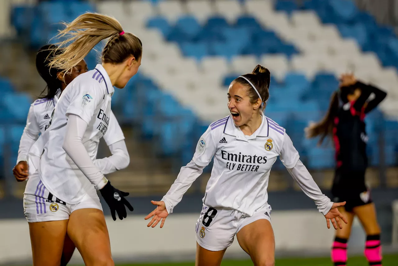 Maite Oroz Real Madrileko jokalaria zen garaian. Artxiboko argazkia: EFE