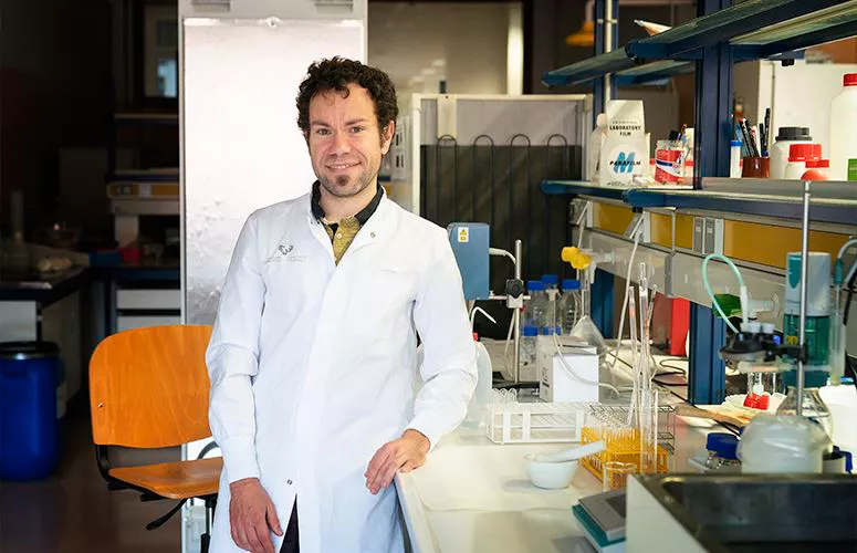 Jonatan Miranda, Gluten 3S taldeko ikerlaria. Argazkia: Nuria Gonzalez