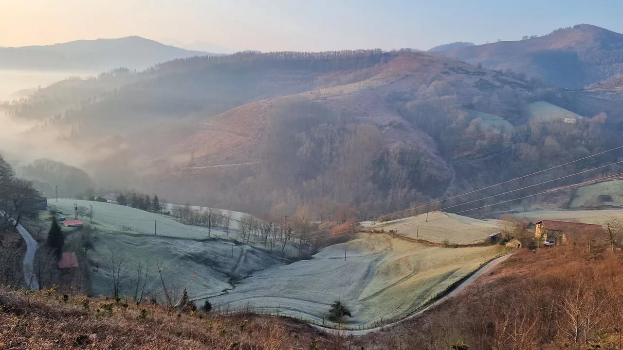 Izotza Lesakan (Nafarroa), gaur goizean. Argazkia: Joxe Zubieta Otxoteko