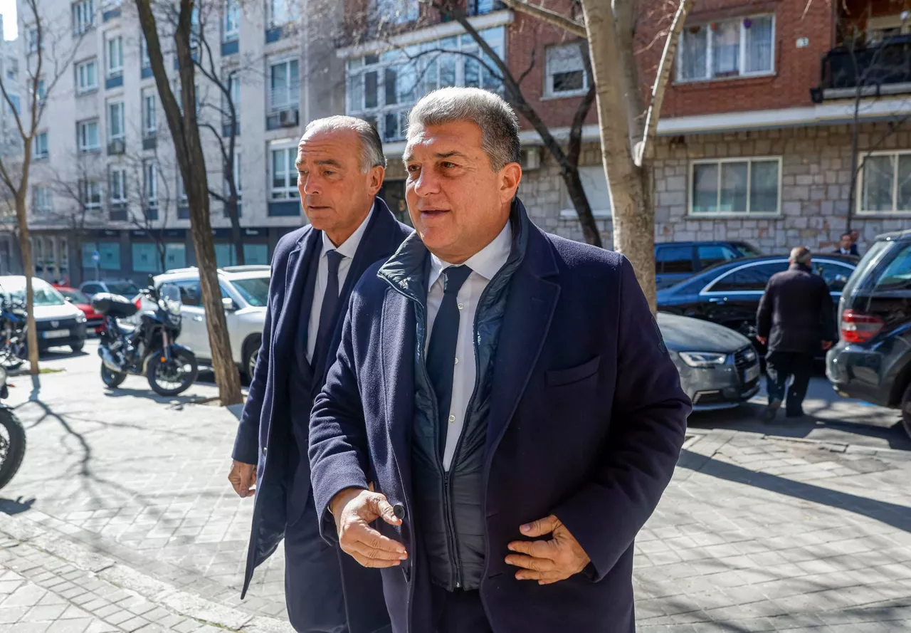 Joan Laporta Bartzelonako presidentea, berriki hartutako irudian. Argazkia: EFE.