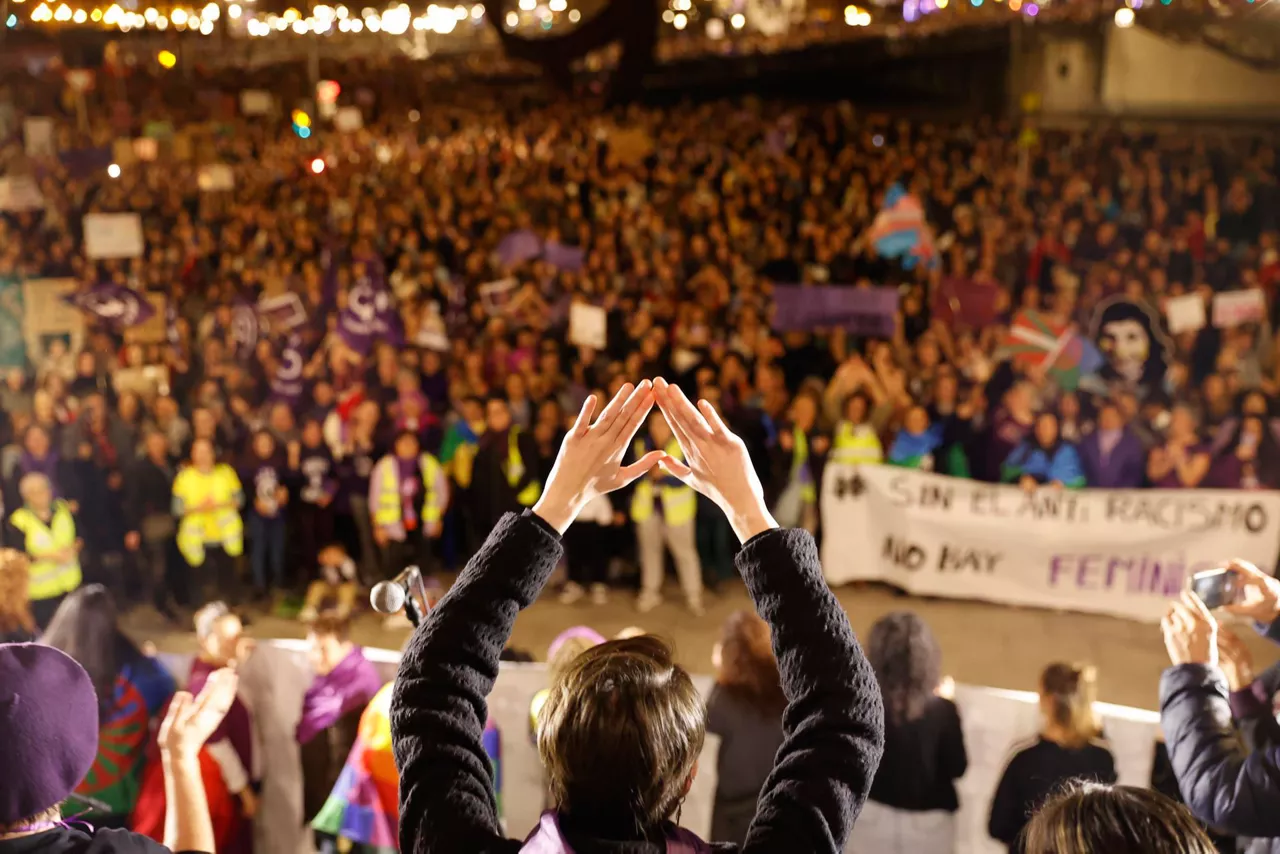 El pasado 8 de marzo en Bilbao.