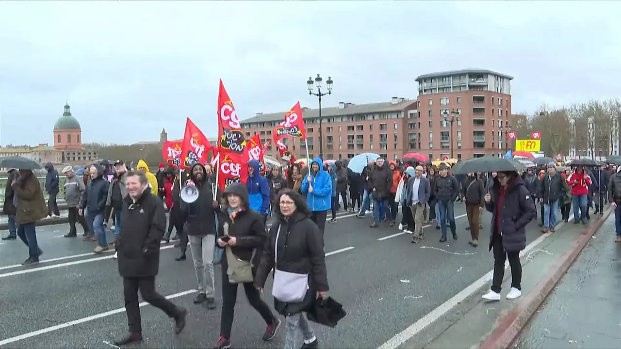 Manifestazioa Baionan. EITBren bideo batetik hartutako irudia.