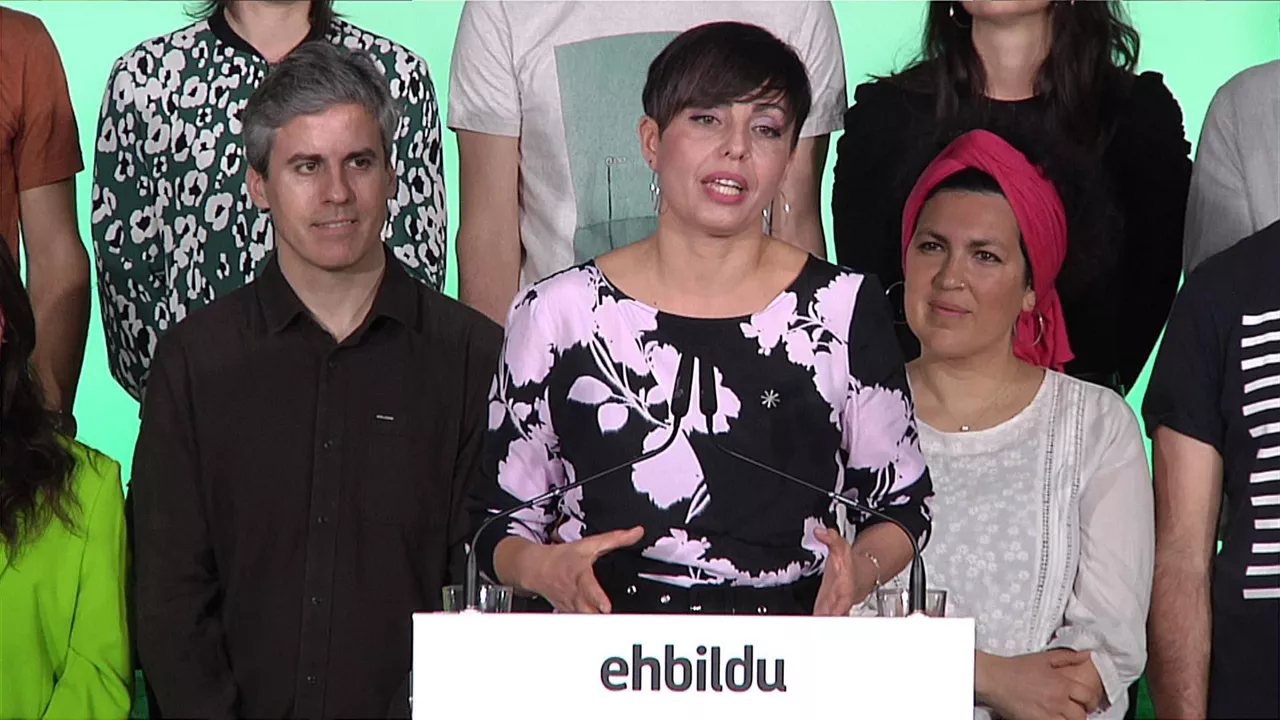 Rocio Vitero Gasteizko Alkatetzarako EH Bilduko hautagaia. Argazkia: EITB MEDIA