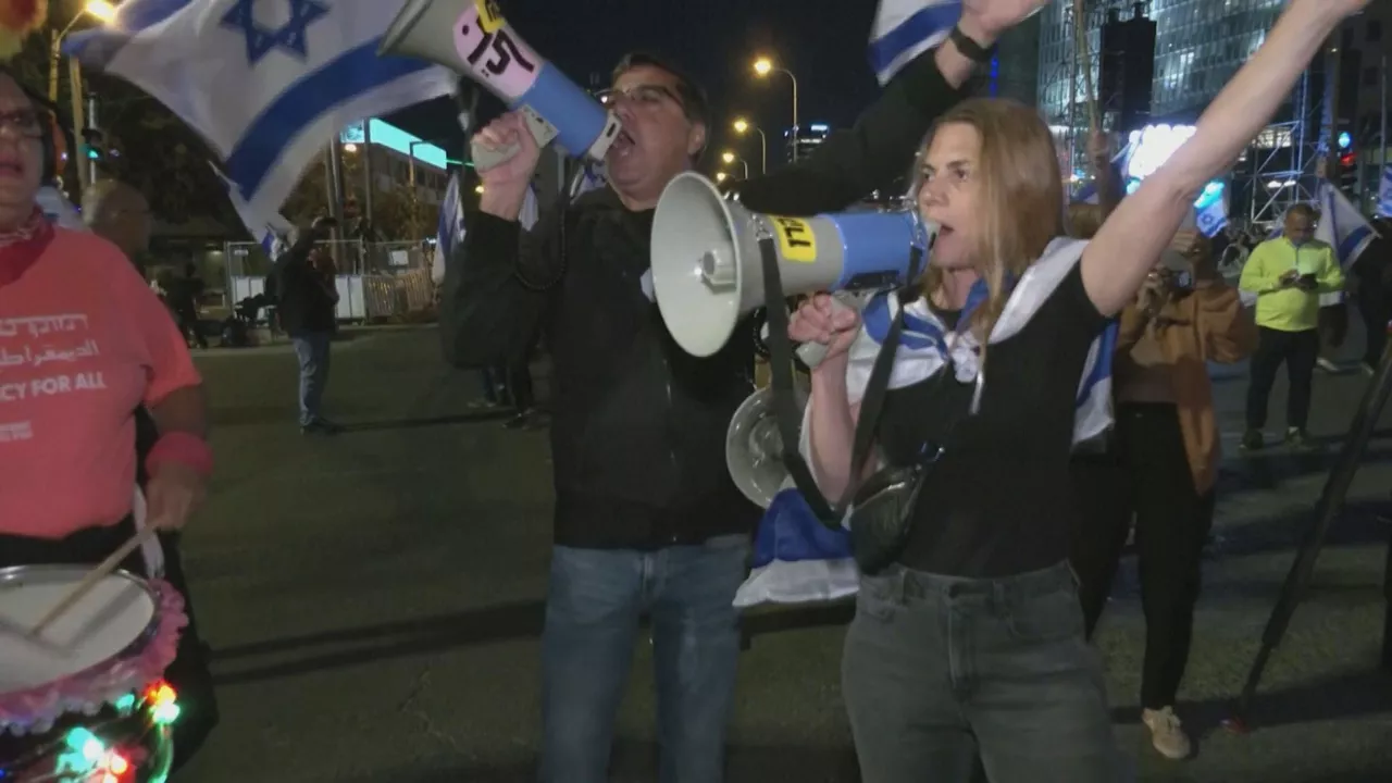 Bart Tel Aviven izandako martxaren irudietako bat. Argazkia: EITB MEDIA