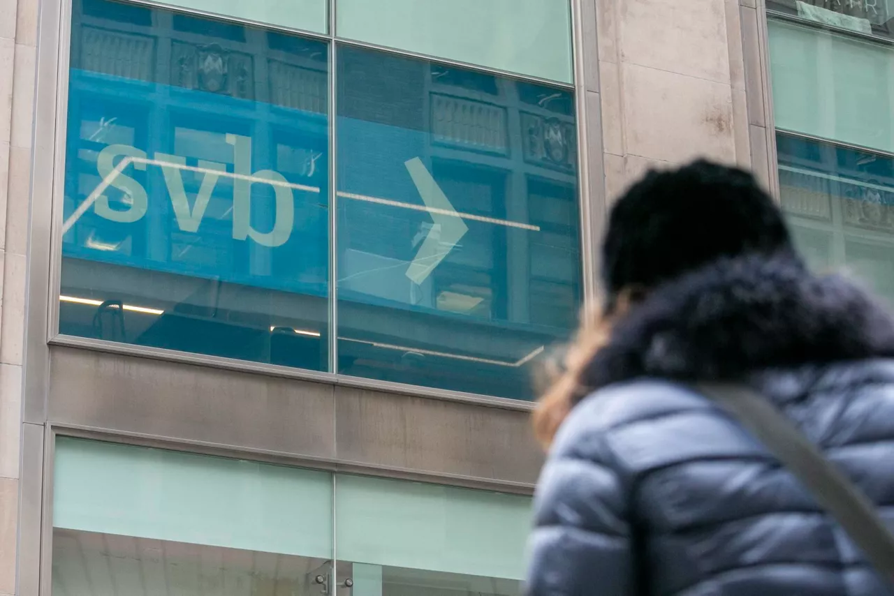 Una oficina de SVB en Nueva York.