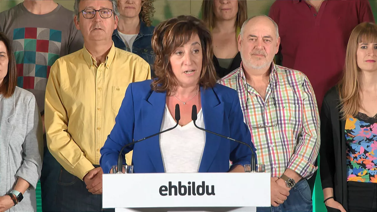 Eva Lopez de Arroyabe Arabako ahaldun nagusirako EH Bilduko hautagaia. Argazkia: EITB MEDIA