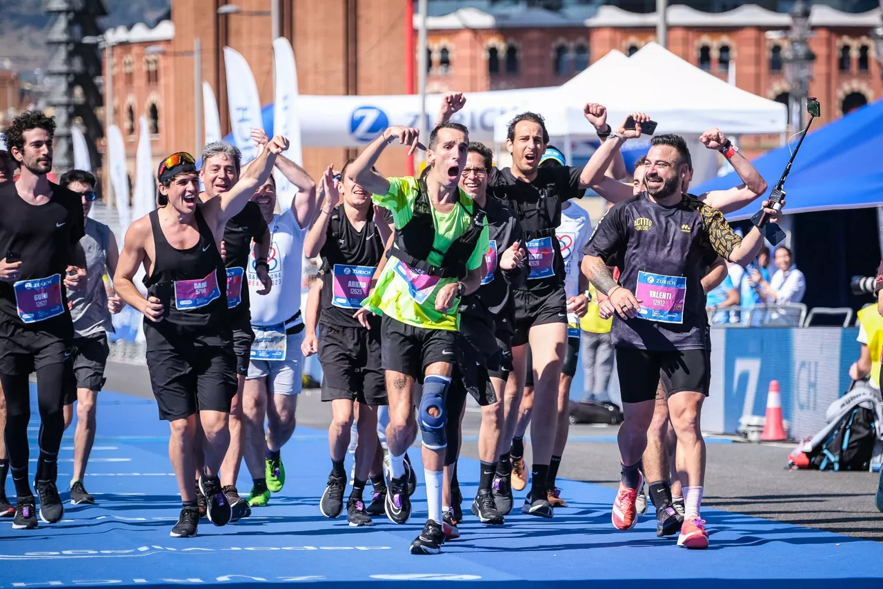 Alex Roca, igandean, Bartzelonako maratoian. Argazkia: Zurich Marató Barcelona.