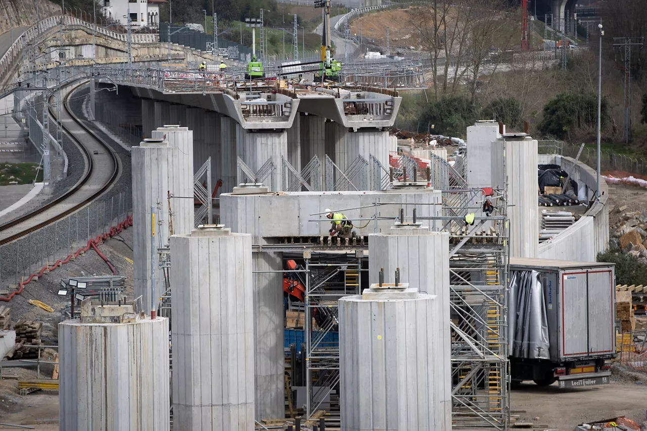 Obras del Tren de Alta Velocidad (TAV).