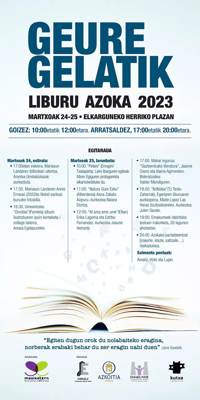 Geure Gelatik 2023 egitaraua