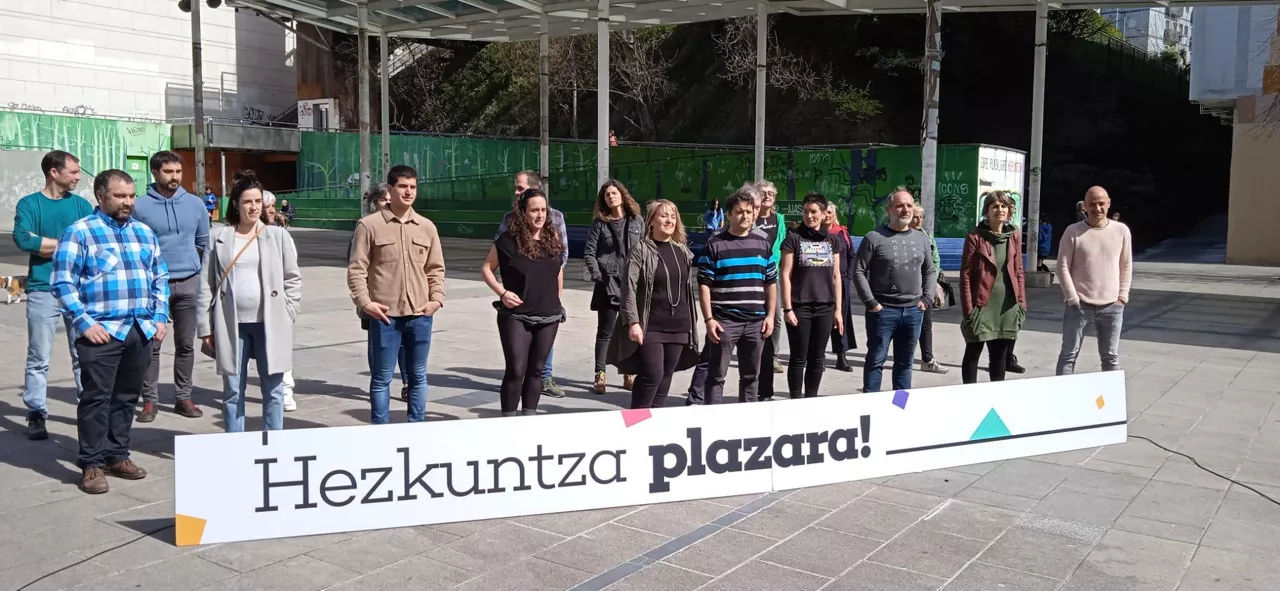 Acto de Hezkuntza Plazara en San Sebastián. Foto: EITB Media