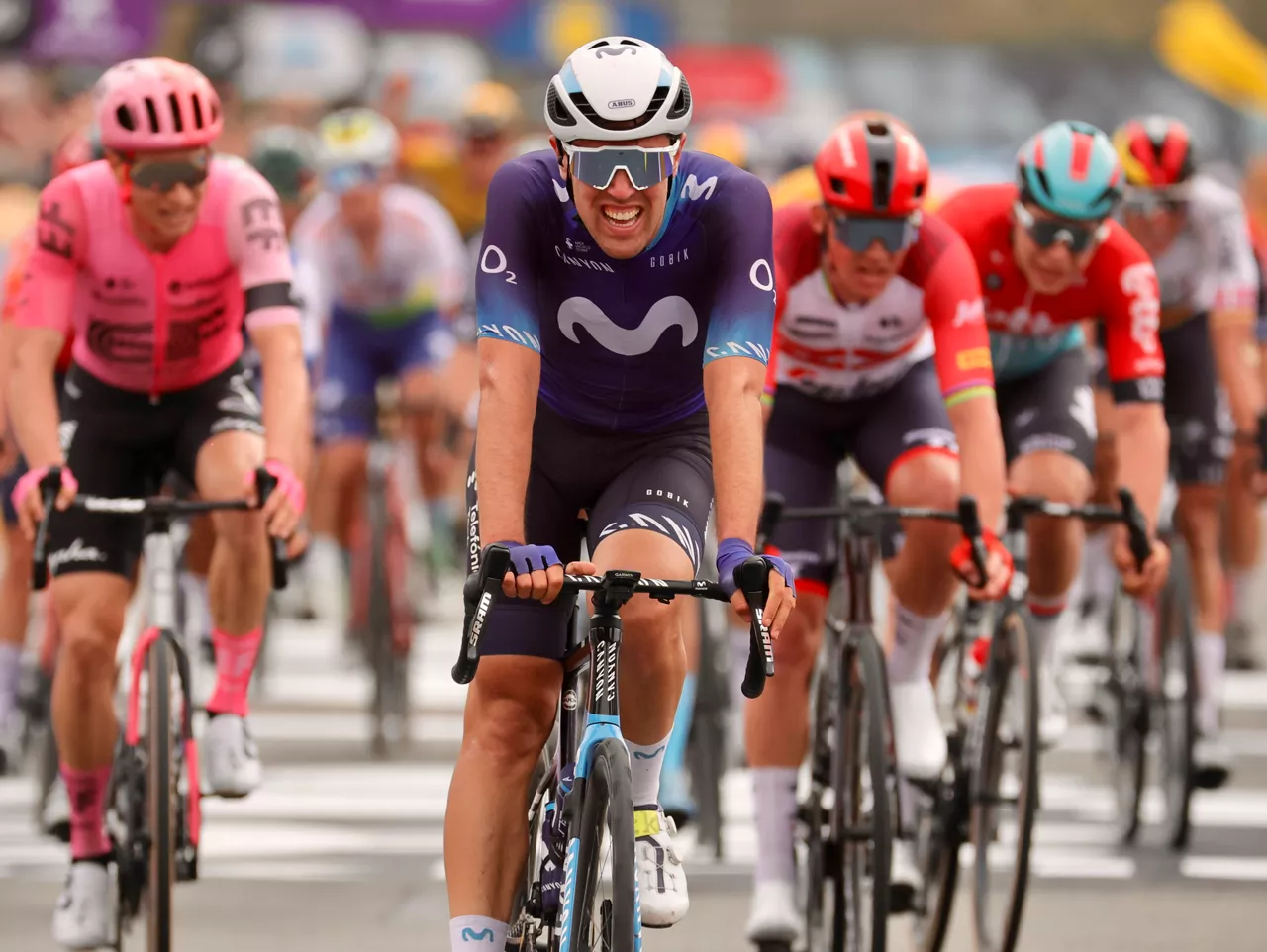 Oier Lazkano ha entrado segundo en la A Través de Flandes. Foto: EFE.