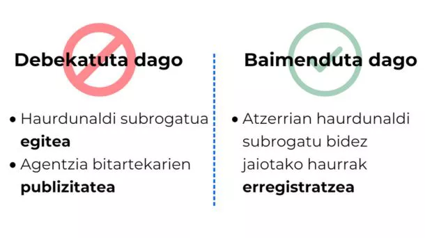 Haurdunaldi subrogatua argazkia eus