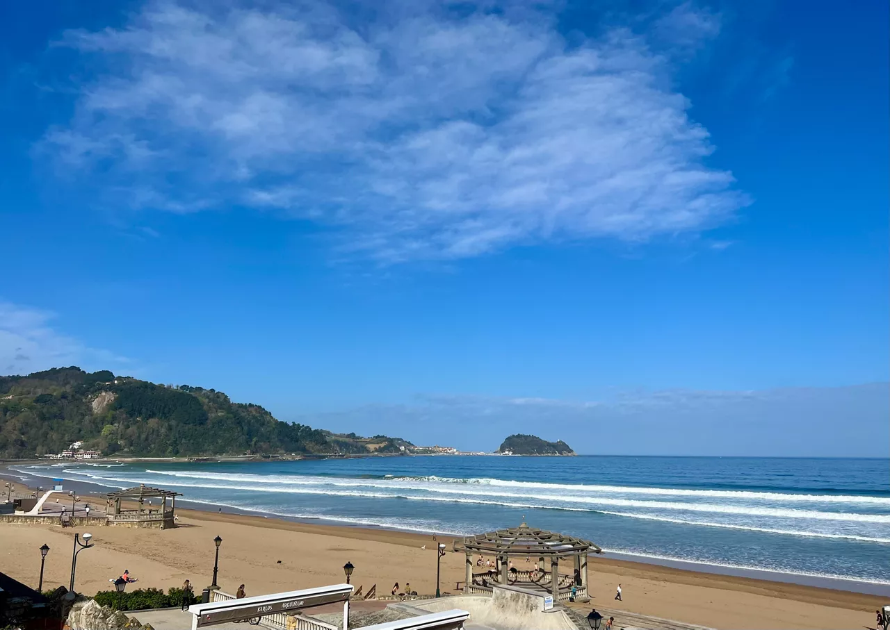 Zarautzeko hondartza (Gipuzkoa).