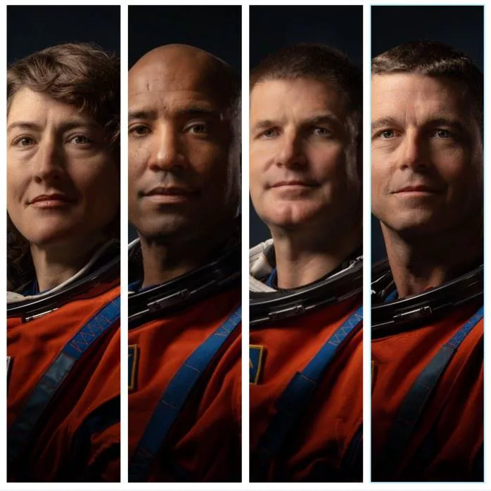Christina Koch, Victor J. Glover, Jeremy Hansen y Gregory R. Wiseman. Foto: EITB Media
