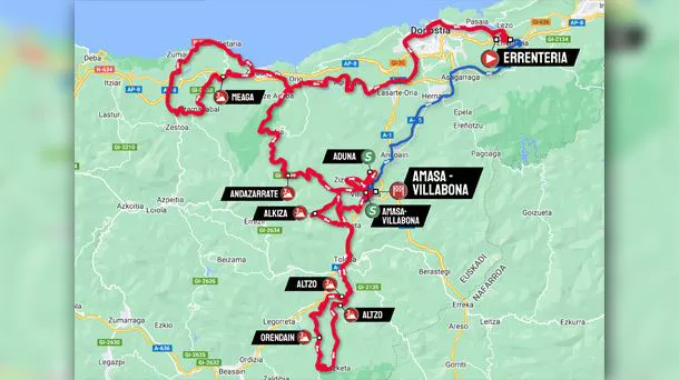 2023ko Itzuliko 3. etaparen ibilbidea. Argazkia: Itzulia