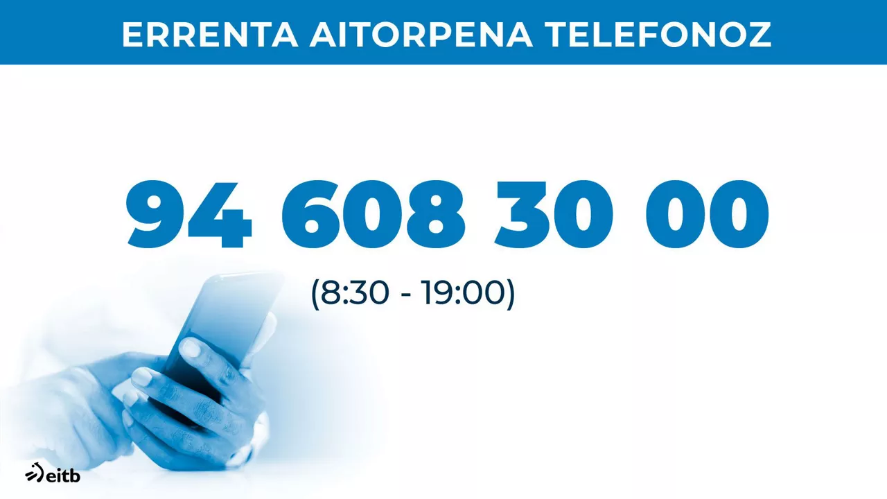 Telefonoz nola egin errenta aitorpena