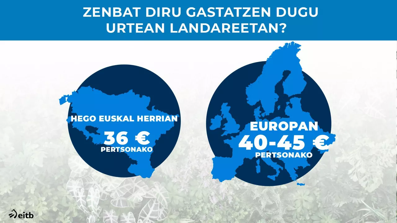 Zenbat gastatzen dugu landareak erosten?