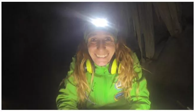 La alpinista Beatriz Flamini