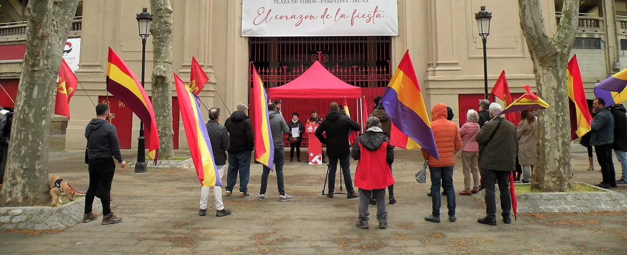 Alderdi Komunistak Iruñean egindako ekitaldia. Argazkia: Nafarroako PCE-EPK