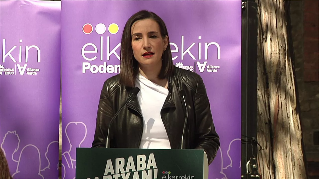 Garbiñe Ruiz Gasteizko alkategaia, igande honetan. Argazkia: EITB Media