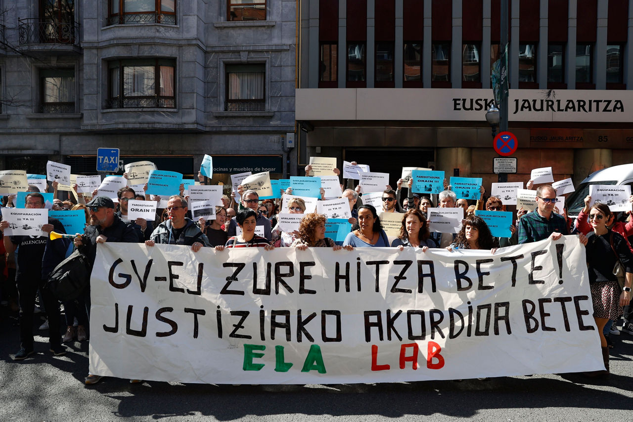 huelga greba justicia justizia bilbo bilbao efe