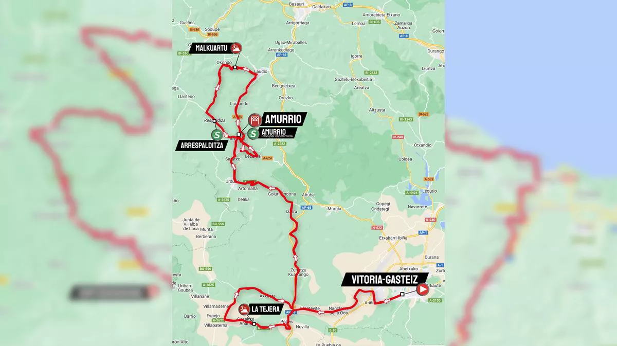 2023ko Itzulia Women: 2. etaparen ibilbidea. Argazkia: Itzulia