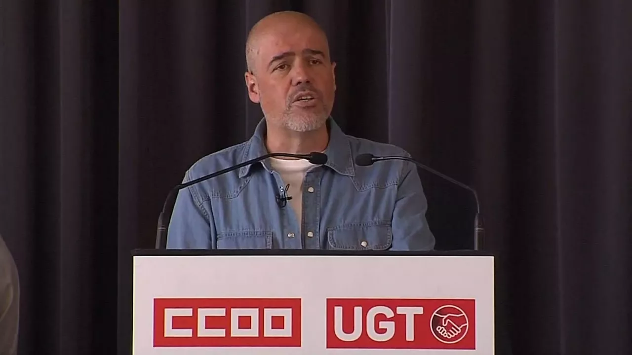 Unai Sordo, CCOO sindikatuaren idazkari nagusia. Argazkia: EITB.