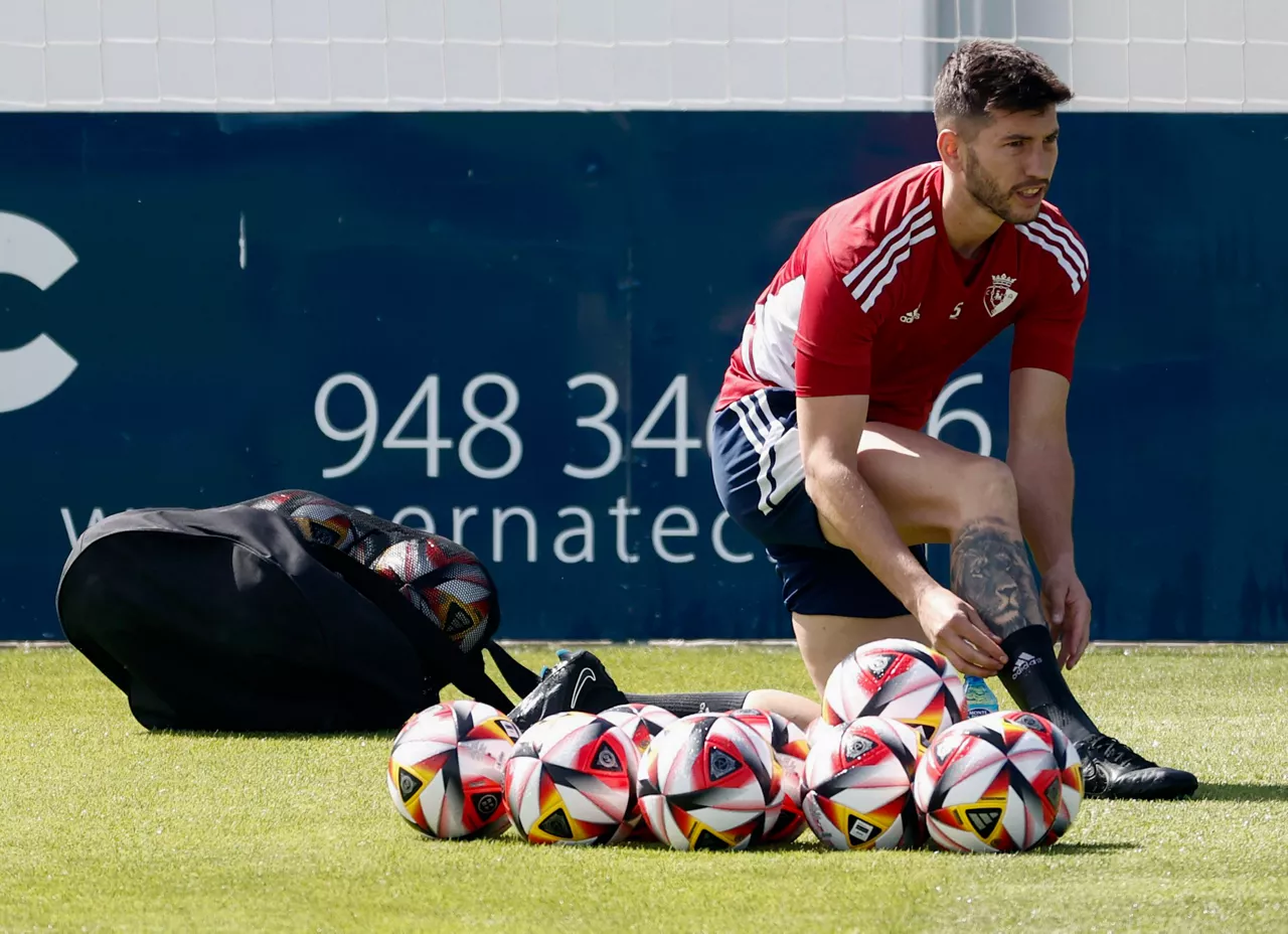 David Garcia, asteazken honetako entrenamenduan.