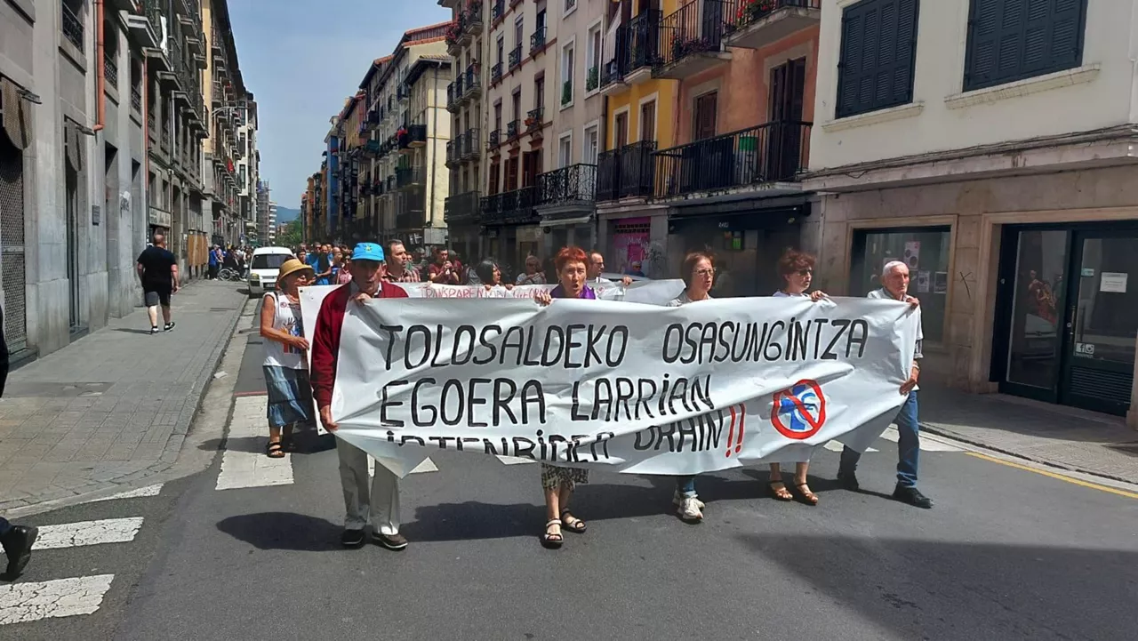 Tolosan egindako manifestazioaren irudietako bat. Argazkia: Euskadi Irratia