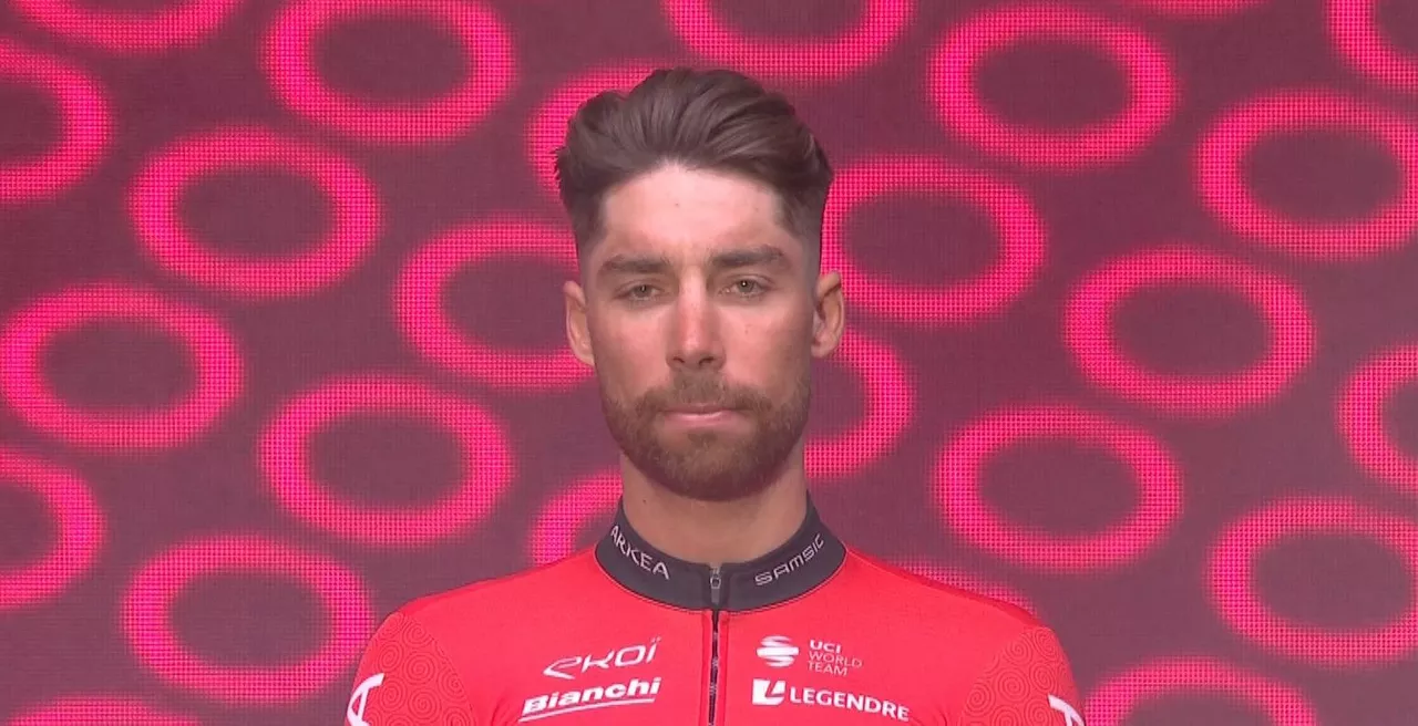 Clement Russo, Giroaren aurkezpenean. EITB Mediako bideo batetik hartutako argazkia.