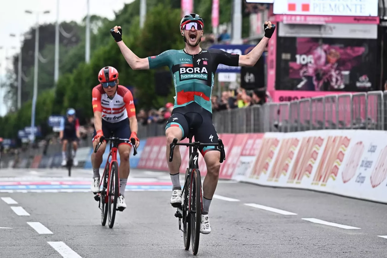 Nico Denz ha ganado con brillantez la 12ª etapa del Giro. Foto: EFE.