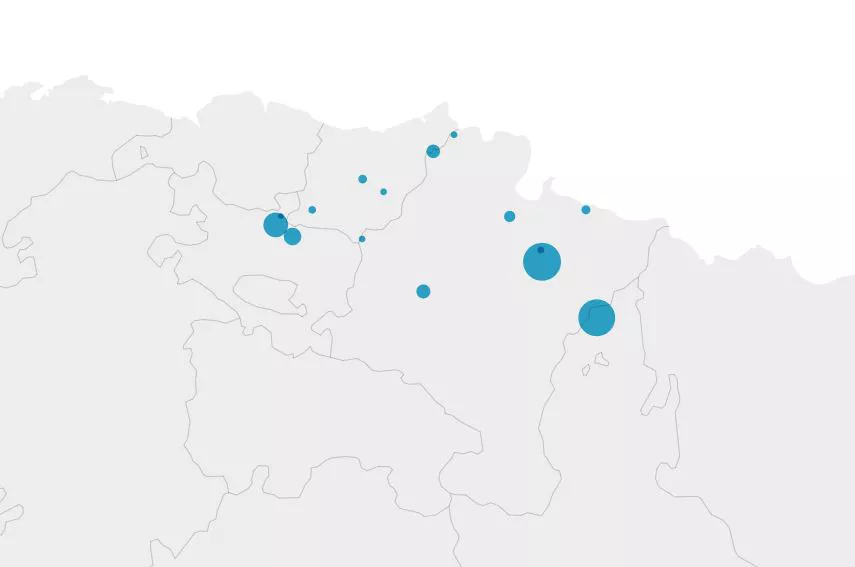 urtegien egoera Hego Euskal Herrian apirilean