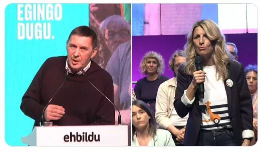Arnaldo Otegi y Yolanda Diaz