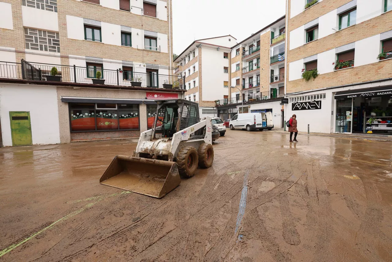 Inundaciones por el paso de la DANA en Bera (Navarra)