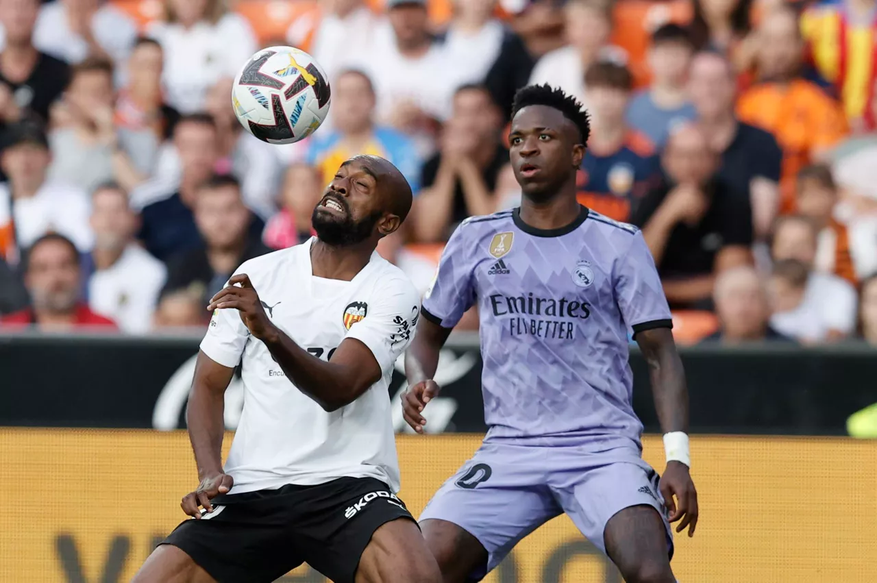El jugador del Real Madrid, este domingo, en el partido contra Valencia.