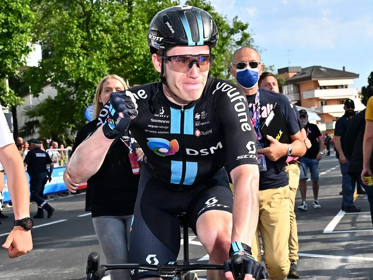 Alberto Dainese, etapa irabazita. Argazkia: EFE.