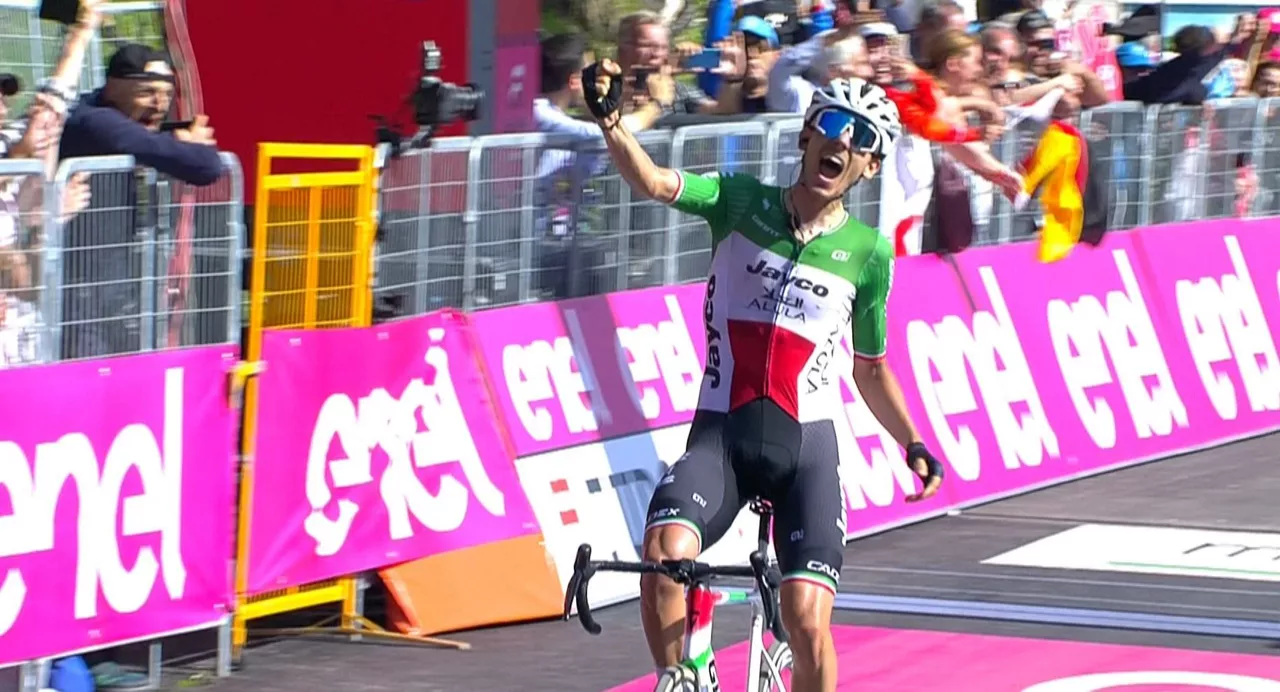 Filippo Zanak, alegia, Italiako txapeldunak, garaipen handia lortu du. Argazkia: EITB Media.