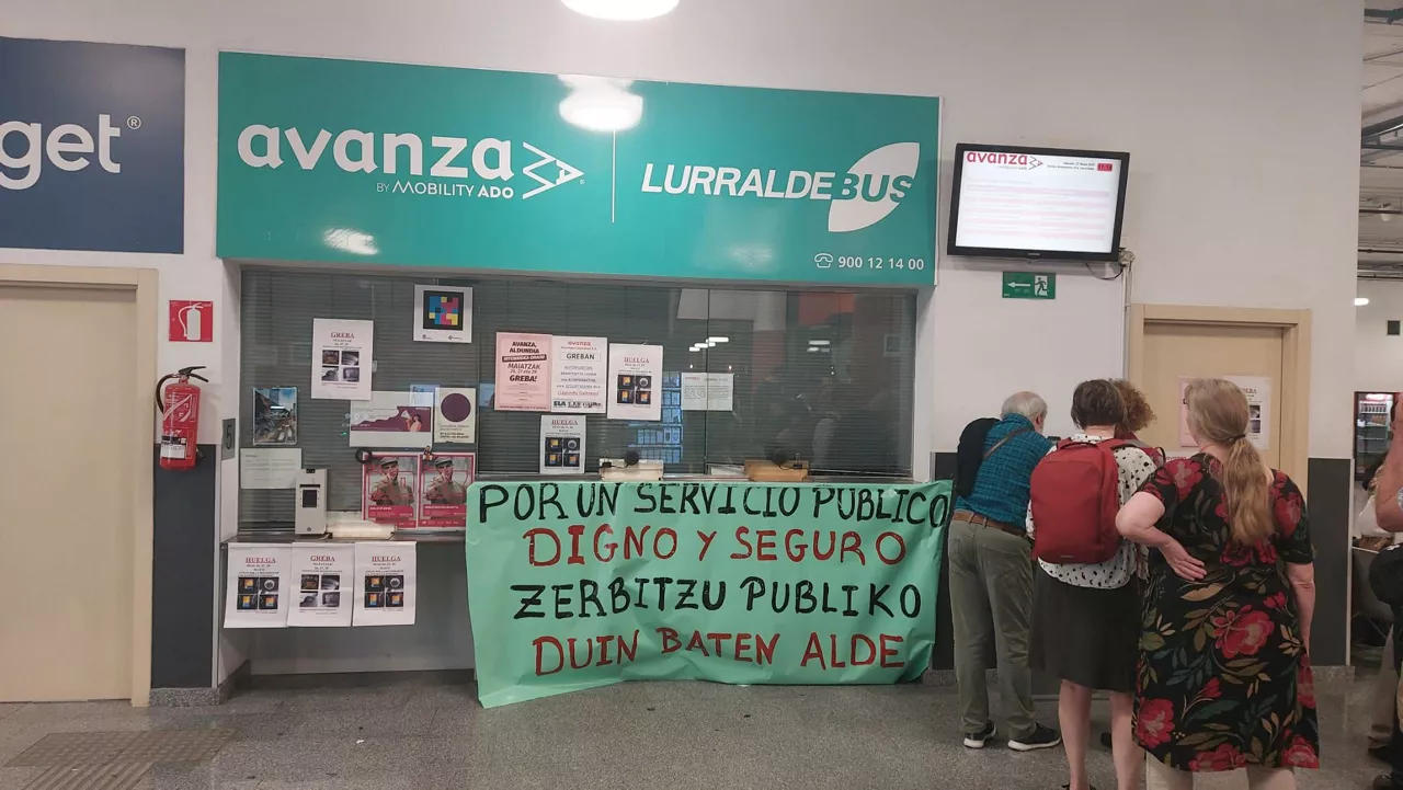 Avanza enpresako langileen aldarrikapen-kartela. Argazkia: Euskadi Irratia