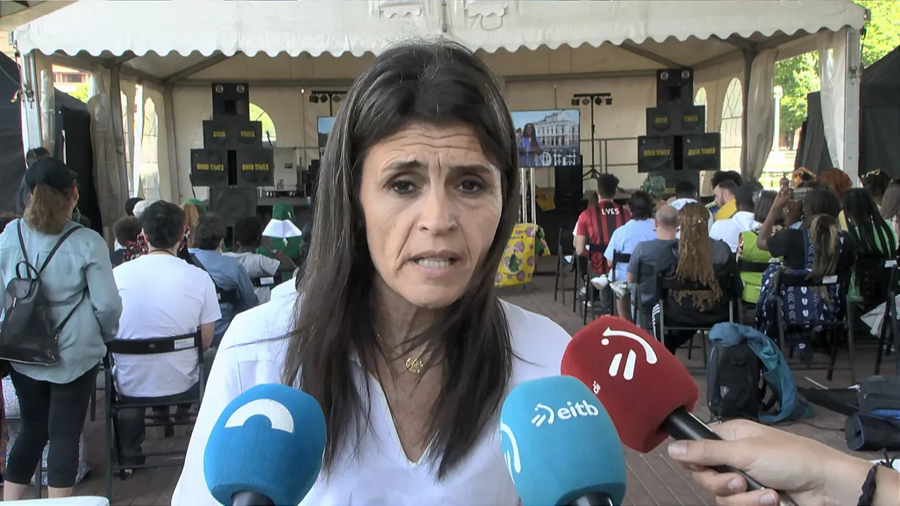 Nerea Melgosa, larunbat honetan, Bilbon. Argazkia: EITB Media