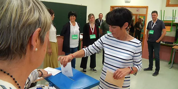 Madalen Iriarte, candidata de EH Bildu a diputada de Gipuzkoa. Foto: EFE