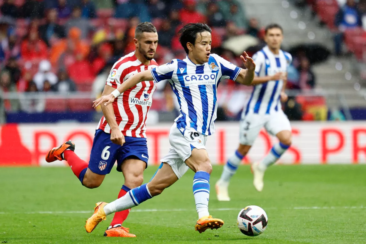 atletico madrid real sociedad take kubo koke