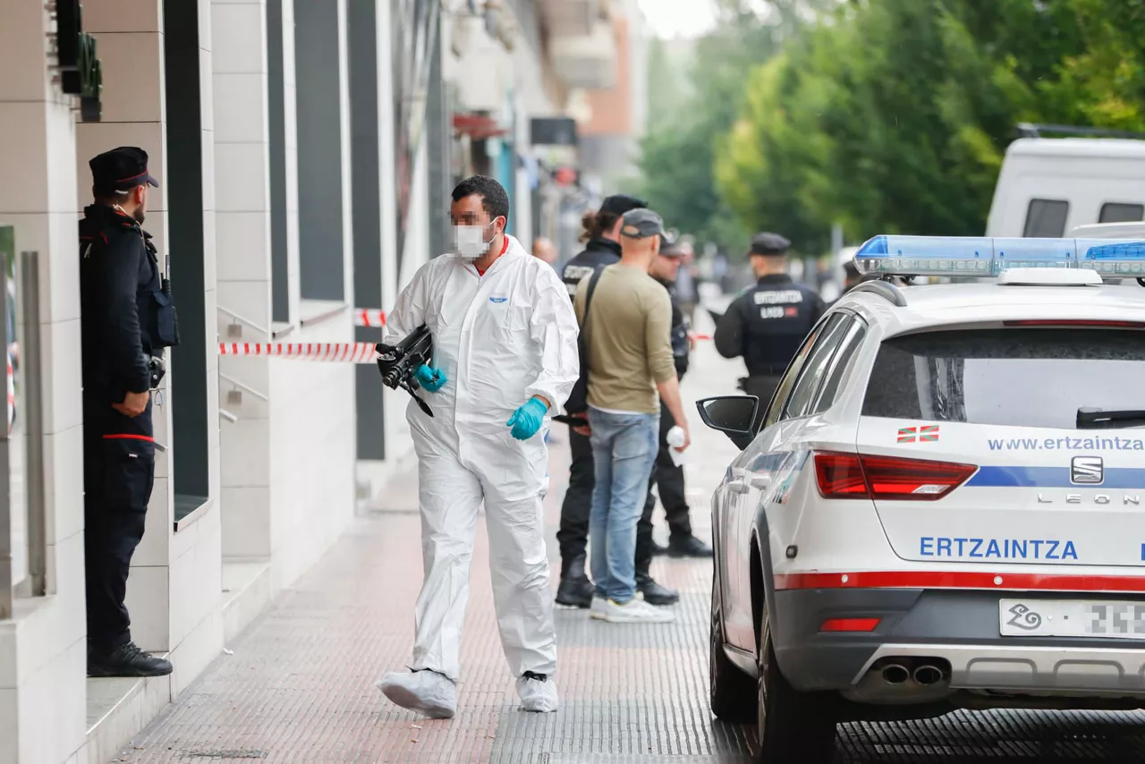 Imagen del lugar del asesinato, en Vitoria-Gasteiz.