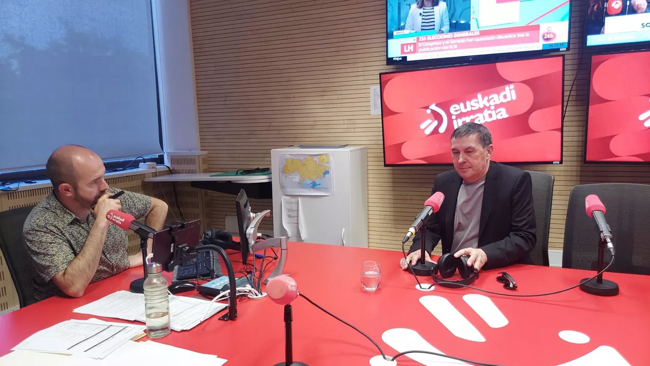 Arnaldo Otegi, hoy en Euskadi Irratia