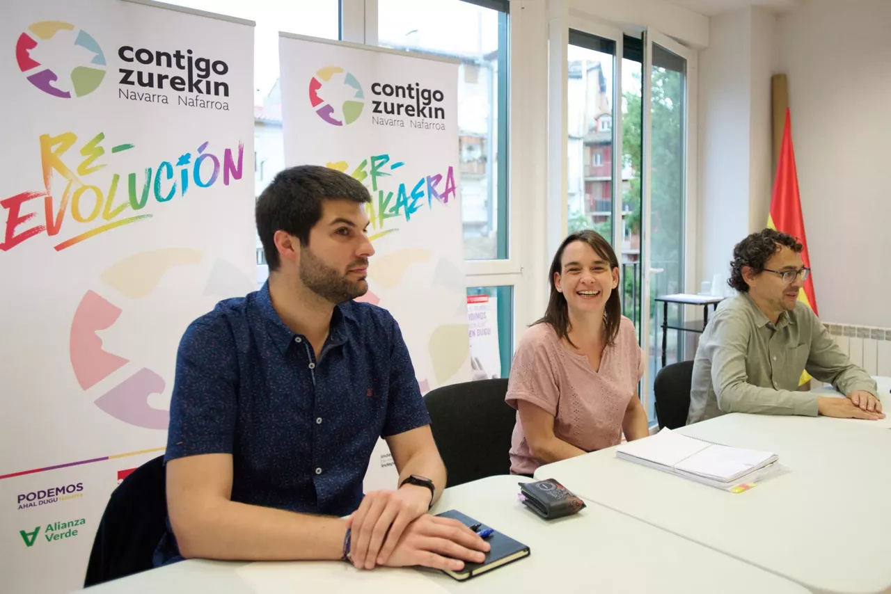 Begoña Alfaro, Contigo-Zurekin koalizioko bozeramailea, artxiboko irudi batean. Argazkia: EFE